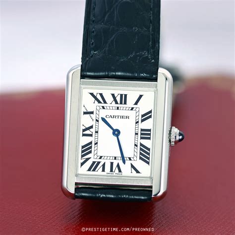 cartier tank preowned|pre owned cartier tank solo.